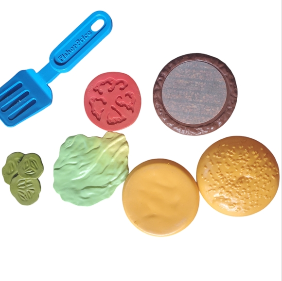 Vintage Fisher Price fun with food. Deluxe hamburger - Picture 3 of 4